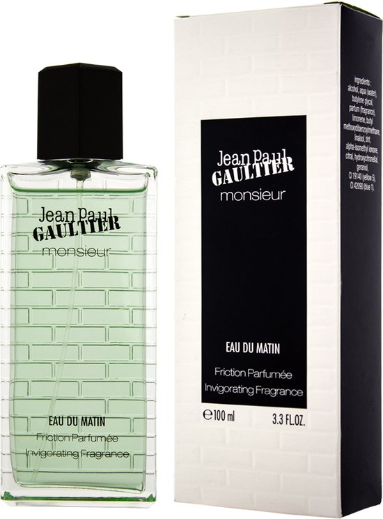 Jean Paul Gaultier Monsieur Eau Du Matin Friction Parfumee Invigorating Fragrance 100 ml for Men