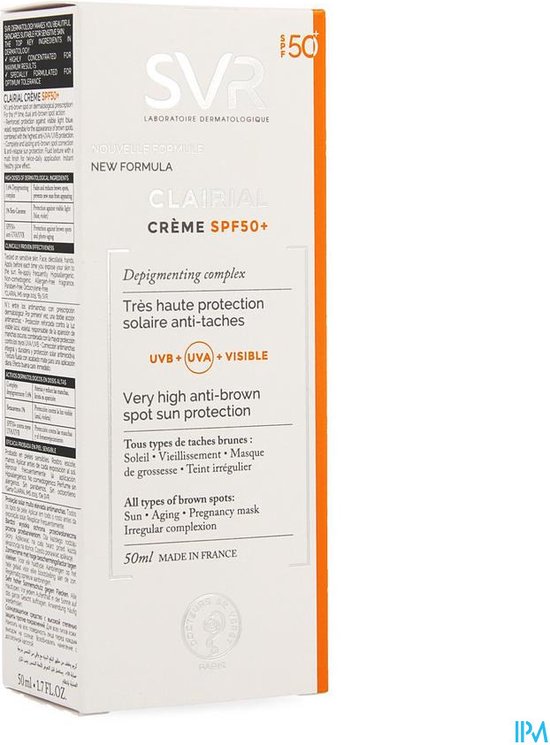 SVR Clairial Creme SPF50 Pigmentvlekken 50ml