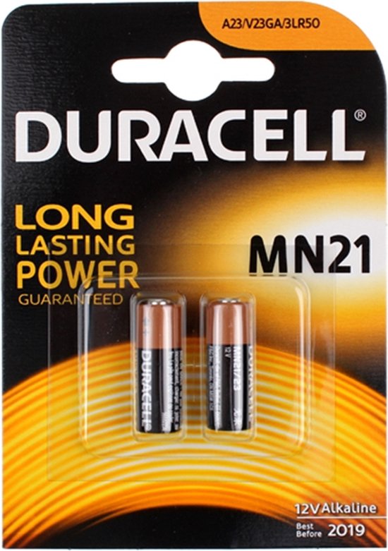Duracell Specialty Alkaline Mn21 Battery 12v Pack Of 2 a23 23a