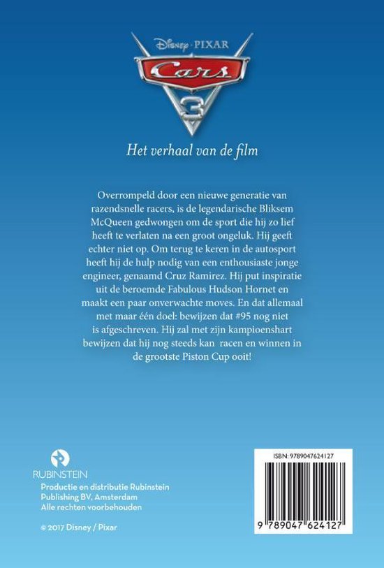 Disney's Filmbibliotheek boekversie van de film - Cars 3