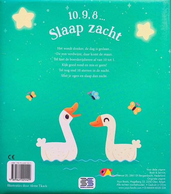 10, 9, 8... Slaap zacht - Op De Boerderij - Kinder Leesboek