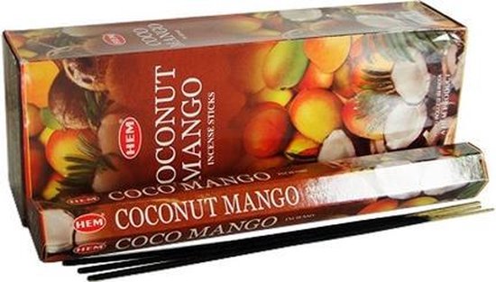 HEM Wierook - Coconut Mango - Slof (6 pakjes/120 stokjes)