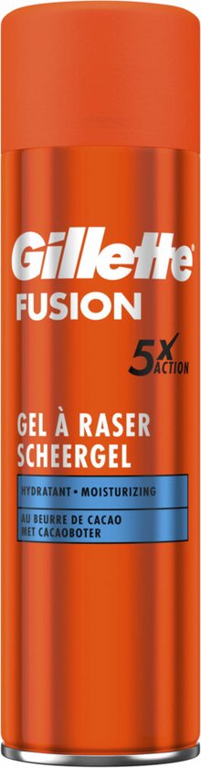 Gillette Fusion5 Ultra Moisturizing Scheergel Mannen - 6x200ml Voordeelverpakking