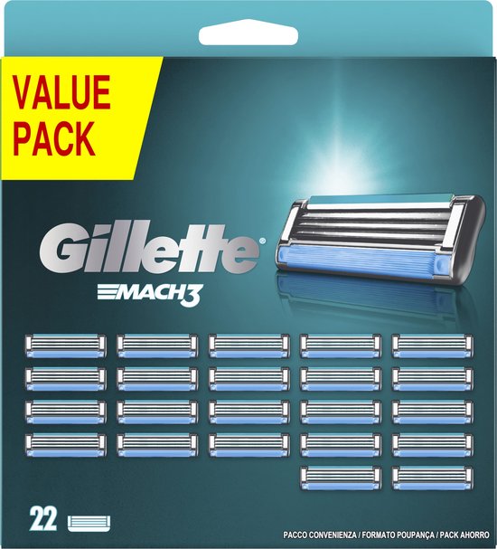 Gillette Mach3 Navulmesjes - 22 Stuks