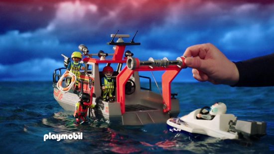 PLAYMOBIL City Action Redding op zee: kitesurfersredding met boot - 70144