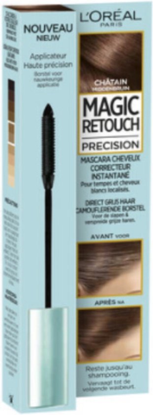 Loreal Magic Retouch Precision Haarmascara - Middenbruin