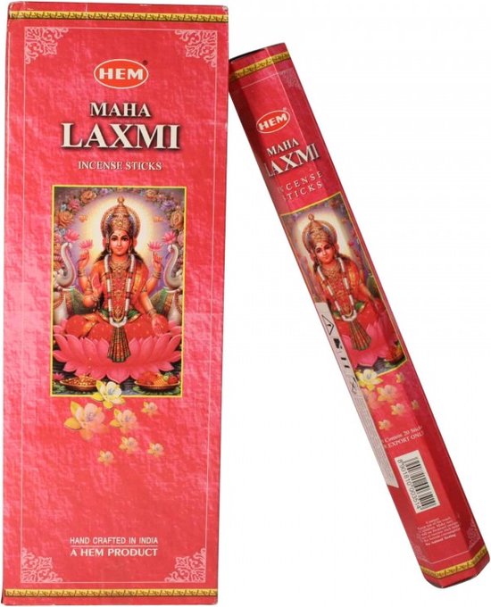 Hem Maha Laxmi wierookstokjes - 6 pak / 120 stokjes - wierook