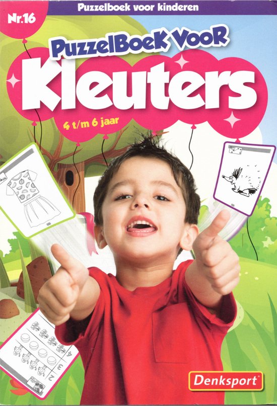 Denksport Nr.16 Puzzelboek Voor Kleuters 4 t/m 6 Jaar
