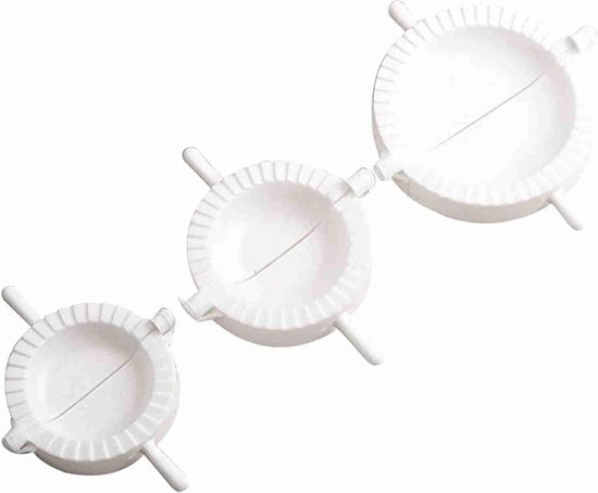Maxenza Raviolimaker - Dumpling Maker - Pastei maker - Kookgerei - Deegsnijder Set van 3 Maten.