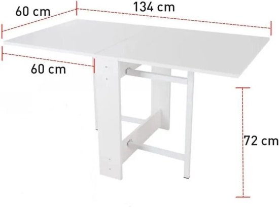De Stijlvolle en Praktische Manier om Ruimte te Besparen - Opklapbare Tafelmodellen - Mdf Praktische Tafel – Eettafel - MDF Zwart en Marmer