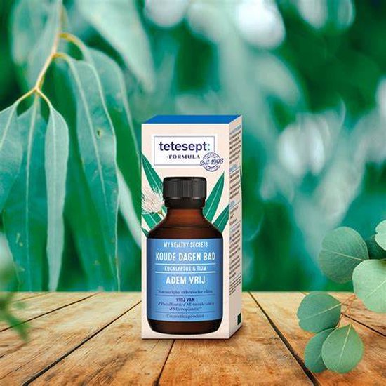 Tetesept - My Health Secrets - Badolie 100 ml - Eucalyptus & Tijm - koude dagen bad adem vrij