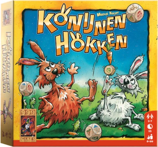 Konijnenhokken Dobbelspel - Nederlands