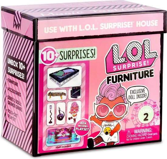 L.O.L. Surprise Furniture- Muziekfestival met Grunge Grrrl - Serie 2