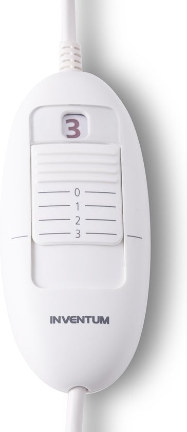 Inventum HN131MW - Elektrische onderdeken - 1 persoons - 130x75 cm - Fleece - Lichtblauw