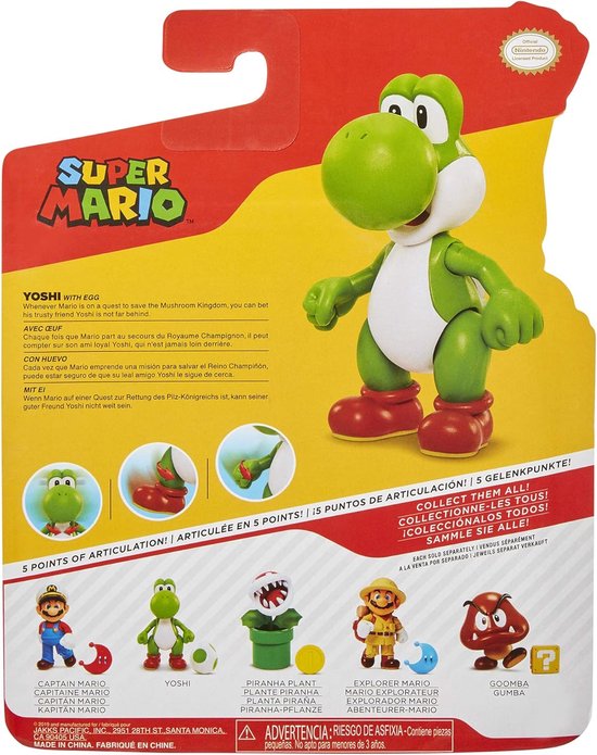 Super Mario Action Figure - Yoshi