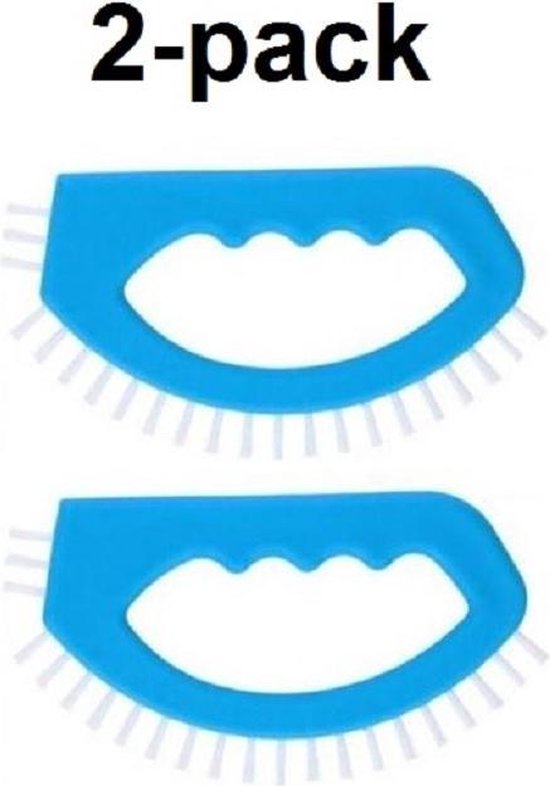 Voegenborstel met ergonomische handgreep, voegen reinigen, badkamer, twee stuks