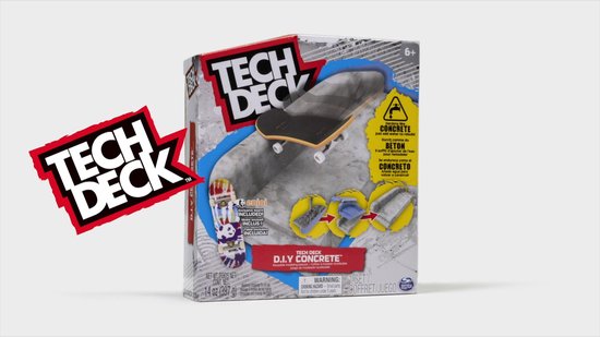Tech Deck DIY Concrete - Herbruikbare Modelleerspeelset - Met Uniek Enjoi-fingerboard