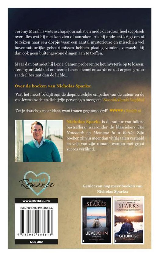 Nicholas Sparks Met hart en ziel - Boek