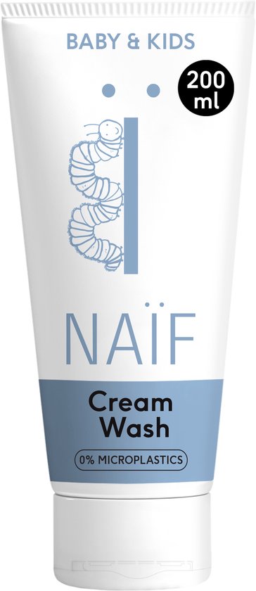 Naïf - Hydraterende Wascrème - 200ml - Baby’s & Kinderen - met Natuurlijke Ingrediënten