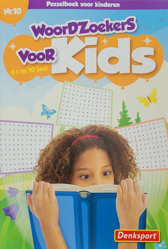 Denksport Woordzoeker voor kinderen 6 t/m 10 jaar - puzzelboek voor kinderen nr 10
