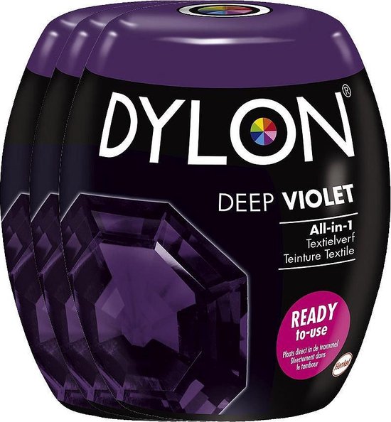 Dylon Textielverf Deep Violet - 3 x 350 gram