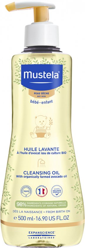 Mustela - Bébé Cleansing Bath Oil - Fine Bath Oil - 500ml