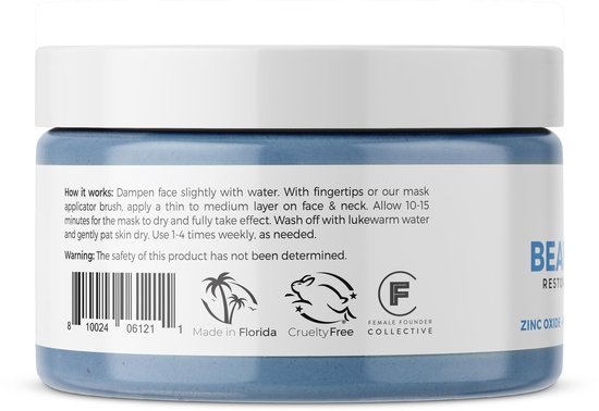 Teami Beauty Gezicht Masker - Zink/Koalin Klei - Met herstellende crème