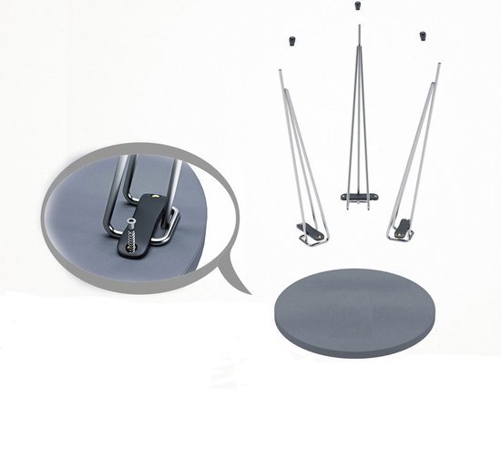 Nestly - Bijzettafel - Zwart Marmerdraad - Marmerpatroon - Bijzettafels - Middentafelset - Set van 3 - Luxe Design - Bijzettafel - Bank - Woonkamertafel - 34X34 cm