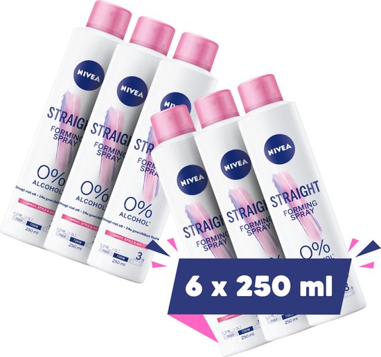 6 x Nivea Straight Forming Spray - 250ml