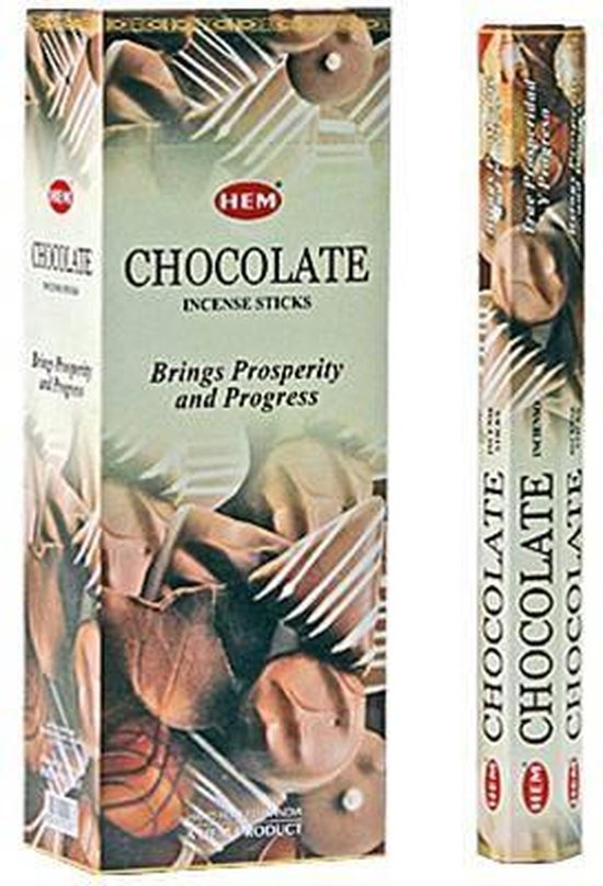 HEM Wierook - Chocolate - Slof (6 pakjes/120 stokjes)