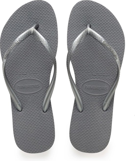 Havaianas Slim Dames Slippers - Steel Gray - Maat 35/36
