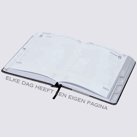 Maxenza Agenda 2025 – Agenda 2025 Volwassenen – Docentenagenda - A5 Formaat – Luxe Leather Look Editie – Harde Kaft – Met Leeslint – Inclusief 3 Balpennen – FSC®-gecertificeerd Papier – Elke Dag een Pagina - Blauw