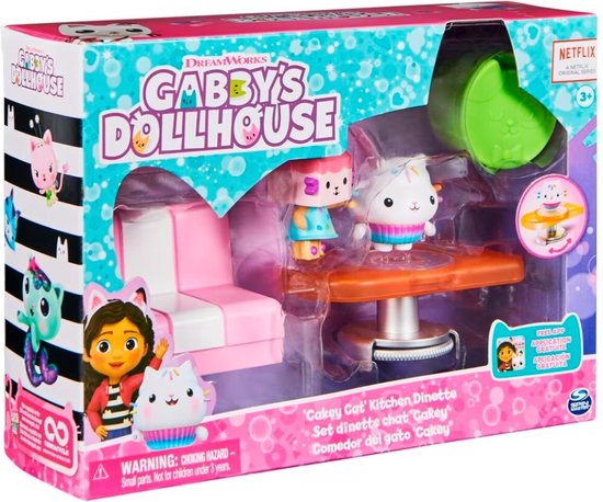 Gabby’s Dollhouse Cakey Cat Kitchen Dinette - speelset
