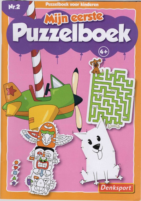 Denksport Mijn Eerste Puzzelboek Nr.2 Puzzelboek Voor Kinderen - 4+
