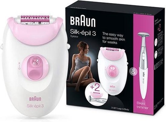 Braun Silk epil benen en lichaamsepilator - SE3-321