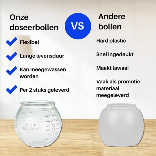 Doseerbol 2 stuks - Wasbol - Wasbollen - Wasballen