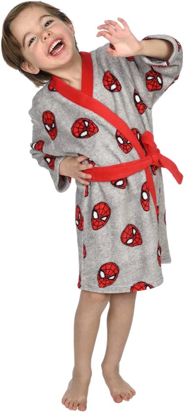 Spiderman badjas - kamerjas - ochtendjas - duster - maat 98/104