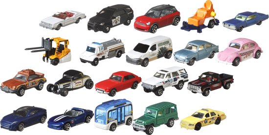 Matchbox Set met 20 auto’s Diecast - Speelgoedvoertuigen