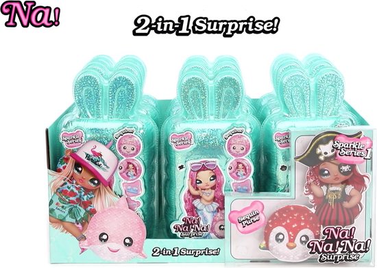 Na! Na! Na! Surprise 2-in-1 Pom Pop - Krysta Splash - Sparkle Serie 1