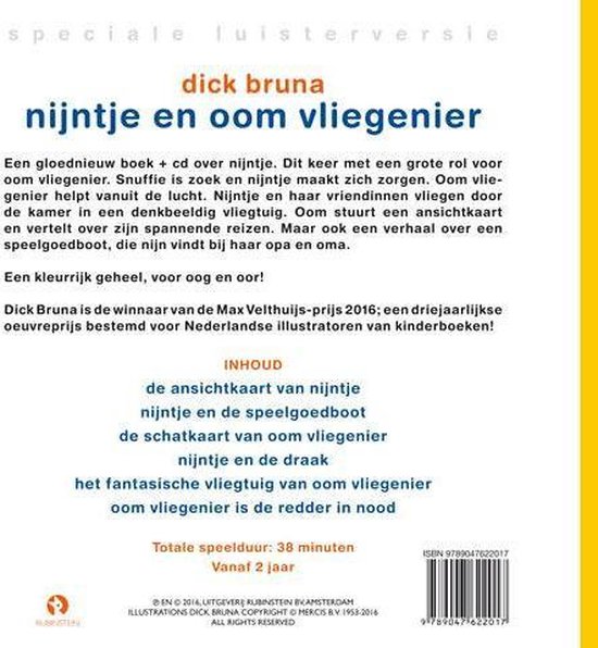 Nijntje en oom vliegenier - Boek