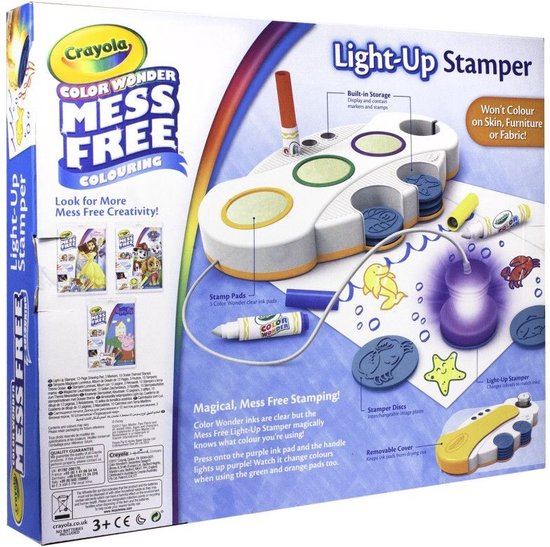 Crayola color wonder light-up stempelset zonder vlekken