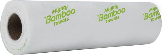 Mighty Bamboo Poetsdoeken Antibacterieel Wasbaar - Set van 2 Rollen