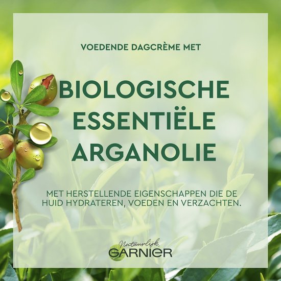 Garnier Bio Dagcrème -50 ml - Droge en gevoelige huid - Rijke Argan