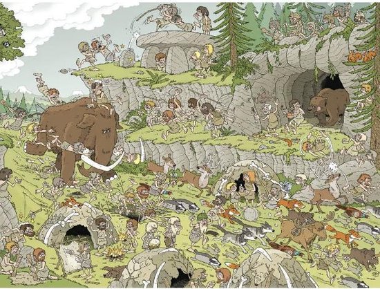 Jumbo Premium Collection Puzzel Pieces of History: Het Stenentijdperk - Legpuzzel - 950 stukjes