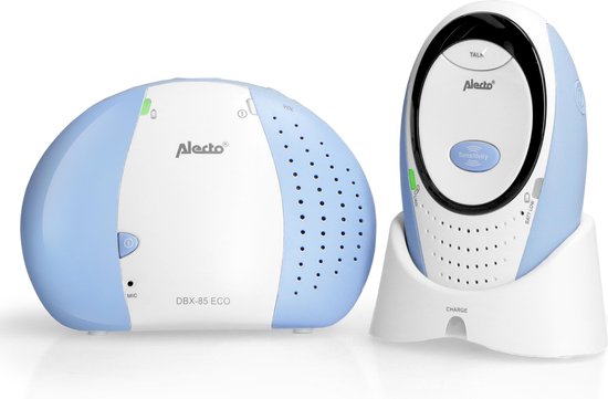 Alecto DBX 85 ECO Digital Audio Eco DECT Babyphone (100% Interference-Free, intercom, White)