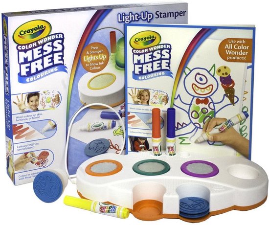 Crayola color wonder light-up stempelset zonder vlekken