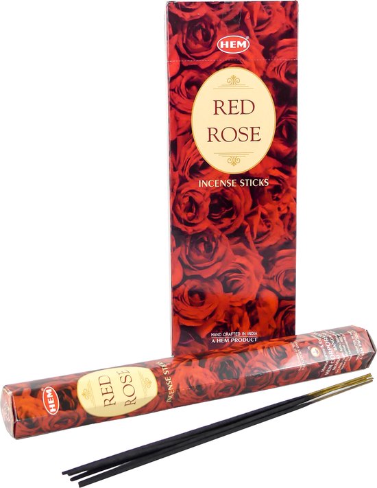 HEM Wierook - Red Rose - Slof (6 pakjes/120 stokjes)