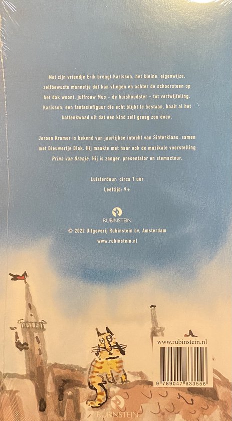 Karlsson van het dak vliegt weer - Luisterboek - 1 cd - voorgelezen door Jeroen Kramer