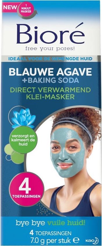 Biore Masker klei Direct Verwarmend - 4 toepassingen