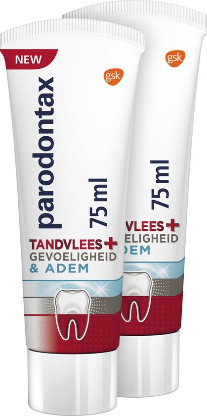 Parodontax Tandvlees + Gevoeligheid & Adem - voordeelverpakking - 2x75ml
